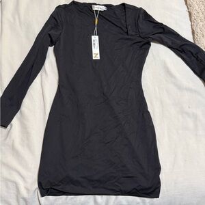 Elegant Black Long Sleeve Dress MESHKI